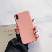 Load image into Gallery viewer, Candy Color Case for iPhone 13 12 14 Pro Max Ultra Thin Soft Back Phone Cover On iPhone Colorful Thin Case Protective Cover Soft Silicone Mobile Phone Case Cover
