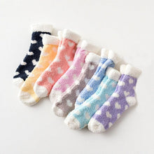 Load image into Gallery viewer, Candy Warm Lady Heart Cute Winter Kawaii Thick Casual Women Socks Fuzzy Fluffy Terry Warm Socks Short Cute Cotton Socks Winter Socks Short Socks For Men And Women
