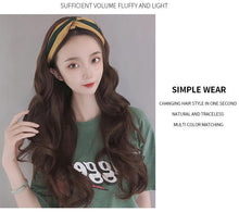 Load image into Gallery viewer, Cap With Hair Long Wavy Fake Hair Hat Wig Synthetic Hair Extensions Hat With Hair Natural Hairpiece Wigs For Black Women Cosplay Wigs For Women
