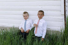Load image into Gallery viewer, Scarlet Stripe Boys Tie
