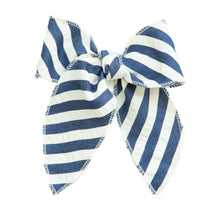 Load image into Gallery viewer, Captain Stripe Darling Hair Bow
