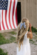 Load image into Gallery viewer, Captain Stripe Darling Hair Bow
