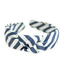 Load image into Gallery viewer, Captain Stripe Women's Knotted Headband
