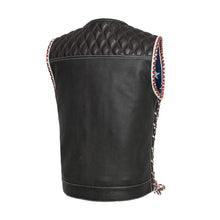 Load image into Gallery viewer, Captain Perforated Men's Motorcycle Leather Vest
