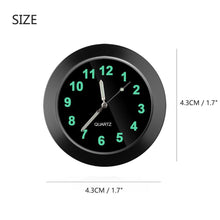 Load image into Gallery viewer, Car Clock Luminous Mini Automobiles Internal Stick-On Digital Watch  Stick on Dashboard Car Clock Mini Tiny Small Luminous Car Vent Clocks Watch for Dashboard Boat Bike Home Mechanics Quartz Clocks Auto Ornament Car Accessories Gifts
