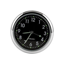 Load image into Gallery viewer, Car Clock Watch Indoor Automobiles Stick-In  Luminous Quartz Analog Watch Universal Pocket Mini Stick-On Clock for Car Boat Bike Home Watch Decoration Accessories
