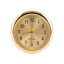 Load image into Gallery viewer, Car Clock Watch Indoor Automobiles Stick-In  Luminous Quartz Analog Watch Universal Pocket Mini Stick-On Clock for Car Boat Bike Home Watch Decoration Accessories
