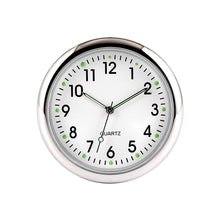 Load image into Gallery viewer, Car Clock Watch Indoor Automobiles Stick-In  Luminous Quartz Analog Watch Universal Pocket Mini Stick-On Clock for Car Boat Bike Home Watch Decoration Accessories
