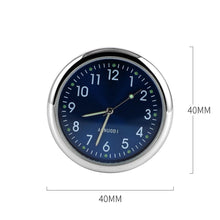 Load image into Gallery viewer, Car Clock Watch Indoor Automobiles Stick-In  Luminous Quartz Analog Watch Universal Pocket Mini Stick-On Clock for Car Boat Bike Home Watch Decoration Accessories
