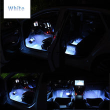 Load image into Gallery viewer, Car Interior LED Foot Sole Interior Car Lights Decoration Light Strip Car Interior Atmosphere Light Under Lighting Dashboard Waterproof Decoration Lighting Kit Bluetooth Smart LED Light Strips for Cars
