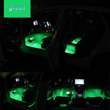 Load image into Gallery viewer, Car Interior LED Foot Sole Interior Car Lights Decoration Light Strip Car Interior Atmosphere Light Under Lighting Dashboard Waterproof Decoration Lighting Kit Bluetooth Smart LED Light Strips for Cars

