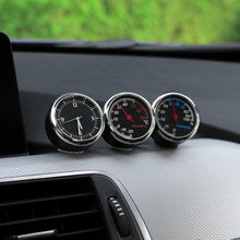 Load image into Gallery viewer, Car Interior Mini Quartz Watch Clock  Mini Clock Car Dashboard Clocks Luminous Car Clock Pocket Stick-On Clock Cars Air Vent Clip Quartz Clocks Vehicle Dashboard Clock Mini Vehicle Clock Car Pocket Clock for Cars  Hygrometer Thermometer Dashboard Ornament
