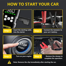 Load image into Gallery viewer, MANDOTOS Car Jump Starter Pro With Air Compressor 6000A 21800mAh LCD Display Portable Booster Charger
