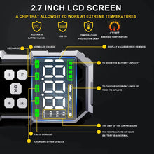 Load image into Gallery viewer, CarJump Pro Jump Starter &amp; Air Compressor - 6000A Power, 21800mAh Capacity, LCD Screen for Effortless Car Battery Boosting
