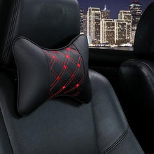 Load image into Gallery viewer, Car Neck Pillows Headrest Relief Filled Fiber Universal Car Pillow Both Side Pu Leather 1pcs Pack Headrest For Car Neck Pillows Both Side Pu Leather Headrest Head Pain Relief Filled Fiber Universal Car Pillow Neck Pillow Softness Car Headrest Pillow
