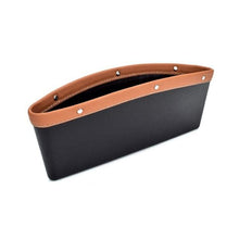 Load image into Gallery viewer, Car Seats Gap Bag Case Storage Bag PU Car Organizer Artificial Leather Pocket Slot Storage Pocket Cup Holder Car Accessories Car Seat Gap Organizer Universal Fit Storage Pockets Adjust Helps Reduce Distracted Driving &amp; Holds Phone Money Cards Keys
