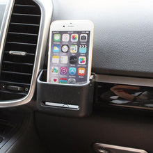 Load image into Gallery viewer, Car Storage Box For Coin Card Mobile Phone Holder Auto Interior Supplies Sundries Bracket Soft PVC Car Organizer Car Air Vent Storage Bag Organizer Pocket Sunglass Holder Car Mount Phone Holder Coin Key Card Case Organizer With Hook
