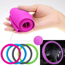 Load image into Gallery viewer, Car Styling Universal Car Silicone Steering Wheel Glove Cover Texture Soft Multi Color Soft Silicon Car Steering Wheel Cover Ethnic Style Car Accessories Steering Wheel Covers Anti Skid Better Grips Steering Wheel Cover Women Steering Wheel Accessories
