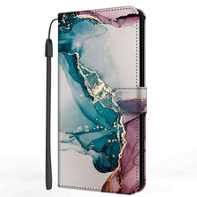 Load image into Gallery viewer, Card Holder PU Leather Wrist Strap Protective Wallet Case Marble Leather Case For Xiaomi Redmi Note 11S 11 Pro 5G Flip Cover Stand Wallet Book Case For Redmi Note11S 11Pro 5G 2022
