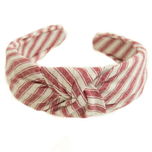 Load image into Gallery viewer, Cardinal Stripe - Knotted Headband
