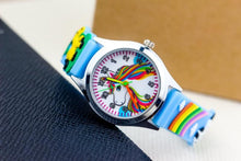 Load image into Gallery viewer, Cartoon Unicorn Childrens Watch 3D Rainbow Pony Girl Wristwatch Quartz Kids Watches Student Silicone Children Toddler Wrist Watch Birthday Gift For Girls Cute Child Watches
