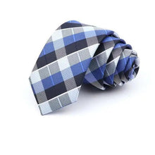 Load image into Gallery viewer, Casual Skinny Men Ties Fashion Polyester Comfortable Striped Necktie Business Design Formal Slim Office Necktie For Men
