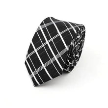 Load image into Gallery viewer, Casual Skinny Men Ties Fashion Polyester Comfortable Striped Necktie Business Design Formal Slim Office Necktie For Men
