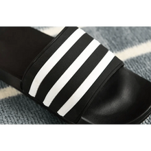 Load image into Gallery viewer, Casual Summer Modern Design Men Slippers Soft Black White Stripes Pattern Flip Flops Casual Summer Outdoor Slides For Women
