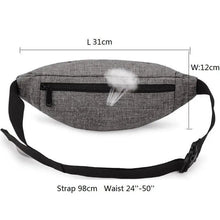 Load image into Gallery viewer, Casual Water Resistant Durable Polyester Small Outdoor Lightweight Crossbody Fanny Pack For Men Cool Sports Waist Bag
