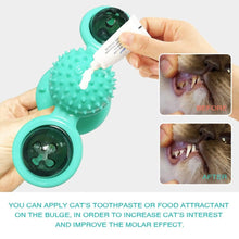 Load image into Gallery viewer, Cat Windmill Toy Funny Massage Rotatable Cat Toys With Catnip LED Ball Teeth Cleaning Pet Newest Windmill Cat Toy with LED and Catnip Ball Cat Turntable Teasing Interactive Toy with a Suction Cup Base Can be Cleaned Rotary Massage Tickle Anti-bite Toy
