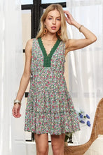 Load image into Gallery viewer, Lace Detail V-Neck Sleeveless Mini Dress For Women – Romantic, Elegant, Feminine, Stylish, Sophisticated Charm
