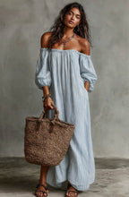 Load image into Gallery viewer, Women's Off-Shoulder Long-Sleeve Maxi Dress
