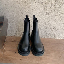 Load image into Gallery viewer, Women’s British-Style Mid-Calf Thick-Soled Leather Boots
