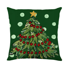Load image into Gallery viewer, Christmas Decorations Pillow Covers Sofa Square Throw Pillow Cases Stamping Snowflake Waist Cushion Cover Home Bed Decor
