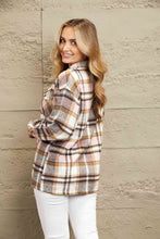 Load image into Gallery viewer, Classic Plaid Button Front Shirt Jacket with Breast Pockets Casual &amp; Minimalist Outerwear

