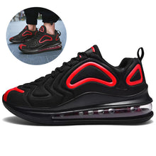 Load image into Gallery viewer, Casual Air Cushion Black Shoes Men Outdoor Breathable  Lace-up Sneakers Running Sports Shoes
