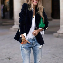 Load image into Gallery viewer, Women’s Slim-Fit Notch-Lapel Blazer
