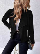 Load image into Gallery viewer, Classic Minimalist Collared Long Sleeve Jacket for Women – Minimalist &amp; Lightweight Everyday Outerwear
