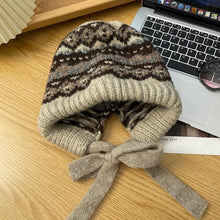 Load image into Gallery viewer, Winter Vintage Wool Bag Cap – Warm Ear Protection Hat for Cold Weather
