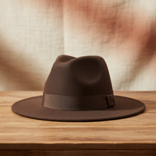 Load image into Gallery viewer, Wide Brim Bell Crown Wool Hat – Unisex Sun &amp; Warmth Hat
