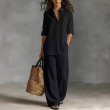 Load image into Gallery viewer, Women's Bohemian Top &amp; Pants Set – Resort Lounge Co-ord
