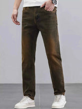 Load image into Gallery viewer, Men's Washed Straight Leg Fit Jeans
