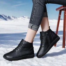Load image into Gallery viewer, Women’s Genuine Leather Soft-Soled Flat Ankle Boots
