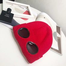 Load image into Gallery viewer, Women’s Pilot Wool Knit Hat – Winter Warm Knitted Aviator-Style Hat
