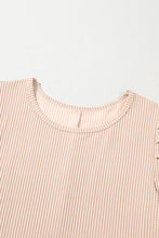 Load image into Gallery viewer, Blossom Corded Crew Neck Puff Sleeve Mini Dress
