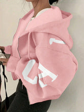 Load image into Gallery viewer, Women’s Zip-Up Printed Sweatshirt – Long Sleeve Casual Jacket
