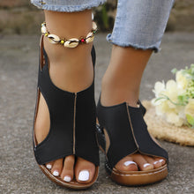 Load image into Gallery viewer, Women’s Summer Wedges – Elastic-Band Fish-Mouth Casual Sandals
