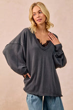 Load image into Gallery viewer, BiBi Mineral Washed French Terry Oversized Sweatshirt
