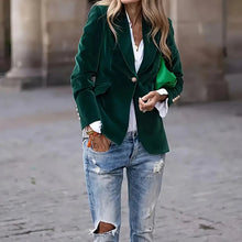 Load image into Gallery viewer, Women’s Slim-Fit Notch-Lapel Blazer
