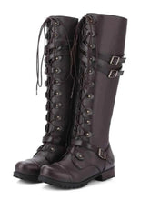 Load image into Gallery viewer, Lace-Up Boots : With Buckle Straps
